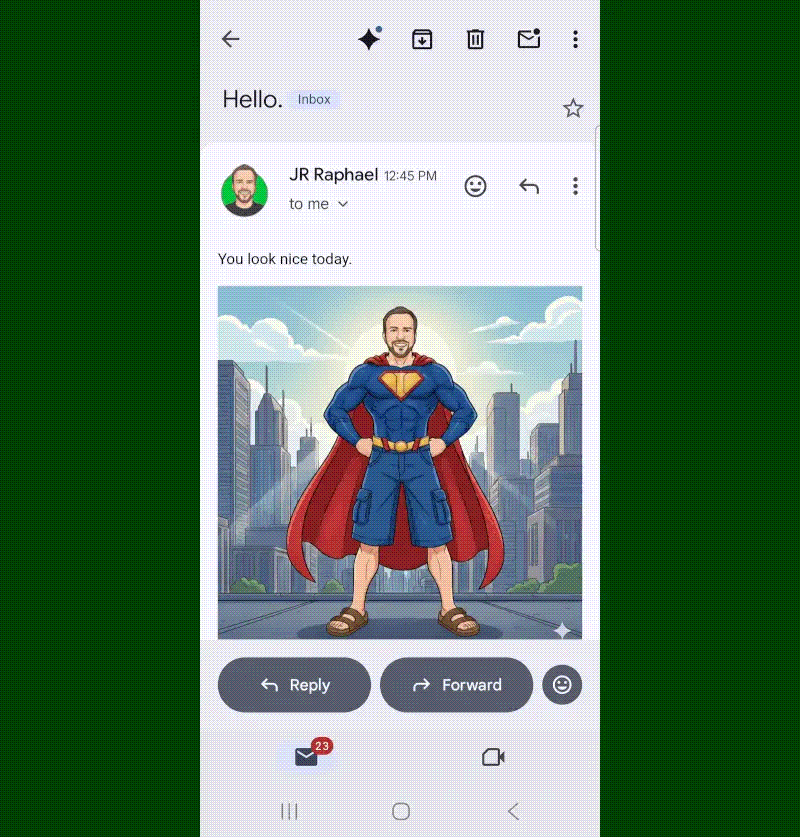 Android 16: Predictive back button